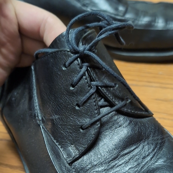 Dockers Black Leather Men's Oxfords - Picture 3 of 8